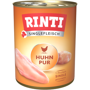 Comparateur de prix : RINTI Viande Pure 6 x 800 g pour chien - pur poulet