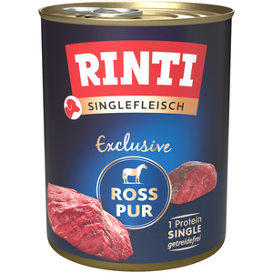 RINTI Viande Pure Exclusive 6 x 800 g pour chien - pur cheval pas cher