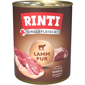 Comparateur de prix : RINTI Viande Pure 6 x 800 g pour chien - pur agneau