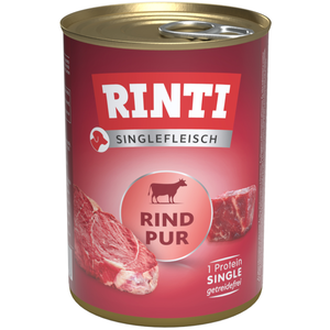 Comparateur de prix : 1x400g RINTI Sensible Pur pur boeuf - Pâtée pour chien