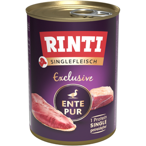 Comparateur de prix : RINTI Viande Pure 1 x 400 g pour chien - pur canard