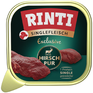 Lot économique : 20x150g RINTI Singlefleisch Exclusive cerf nourriture... pas cher
