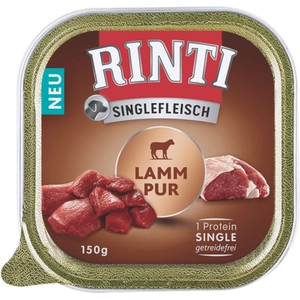 RINTI Viande pure 10 x 150 g pour chien - pur agneau pas cher