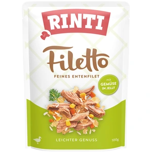 RINTI Filetto en gelée 24 x 100 g pour chien - canard, légumes pas cher