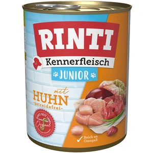 6x800g RINTI Junior poulet - Pâtée pour chien