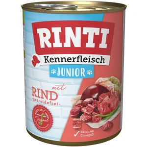 6x800g RINTI Junior boeuf - Pâtée pour chien pas cher