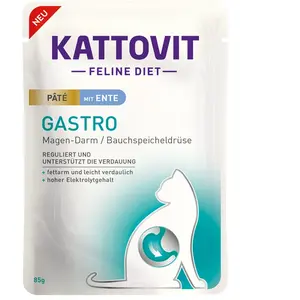 Kattovit Gastro Paté 10 x 85 g pour chat - canard pas cher