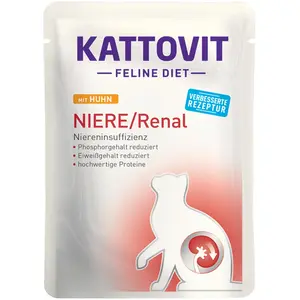 Comparateur de prix : 24x85g Renal Spécial Reins Poulet Kattovit - Pâtée Pour Chat
