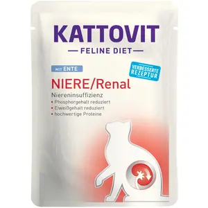 Comparateur de prix : 24x85g Renal Spécial Reins Canard Kattovit - Pâtée Pour Chat