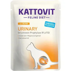 Comparateur de prix : 6x85g Kattovit Urinary poulet - Pâtée pour chat
