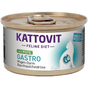 6x85g Kattovit Gastro dinde - Pâtée pour chat pas cher