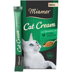 Comparateur de prix : Miamor Cat Crème au poulet et aux légumes pour chat - 55 x 15 g