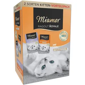 Comparateur de prix : 12x100g Ragout Royale en gelée Miamor - Sachets et Boîtes pour Chat