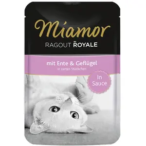 Comparateur de prix : 22x100g canard, volaille Ragoût Royal en sauce Miamor - Nourriture pour Chat