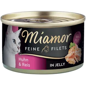 Comparateur de prix : 1x100g Filets Fins poulet, riz en gelée Miamor - Nourriture pour Chat