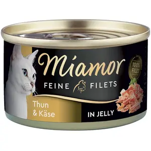 Comparateur de prix : Miamor Filets Fins 1 x 100 g pour chat - thon, fromage en gelée