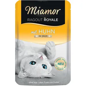 22x100g Ragoût Royal en gelée - poulet Miamor - Nourriture pour Chat pas cher
