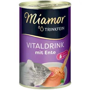Comparateur de prix : 6x135mL Boisson Miamor Trinkfein canard - Friandises pour chat