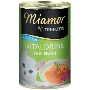 24x135mL Boisson Miamor Trinkfein Kitten poulet - Friandises pour chat...
