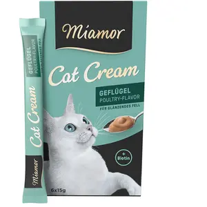 Comparateur de prix : 24x15g Miamor Cat Cream Geflügel-Cream Katzensnack