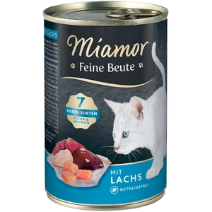 Comparateur de prix : 12 x 400 g Miamor Proies fines saumon nourriture humide pour chats