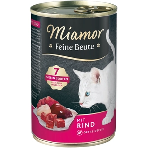 Comparateur de prix : 12 x 400g de boeuf Miamor Proie fine nourriture humide pour chats
