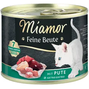 Comparateur de prix : 12 x 185g dinde Miamor Proies fines nourriture humide pour chats