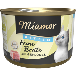 12 x 185g kitten volaillesMiamor Proies fines nourriture humide pour chats pas cher