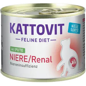 6x185g Kattovit Renal spécial reins dinde - Pâtée pour chat pas cher