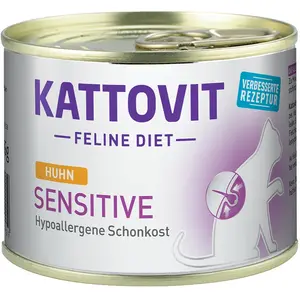Comparateur de prix : 6x185g Kattovit Sensitive poulet - Pâtée pour chat