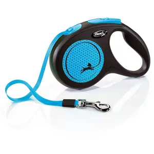 Comparateur de prix : Flexi - Laisse New Neon m Tape 5 m black/ neon blue CL21T5-251-S-NEOBL