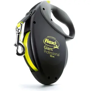 Comparateur de prix : Flexi Laisse Giant Professional Tape 10 m black/neon yellow GTP-210-S-NEO-16