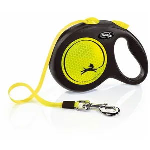 Comparateur de prix : Laisse flexi New Neon 5 m pour chien - taille L : jusqu'à 50 kg