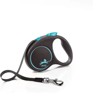 Comparateur de prix : TRIXIE Laisse Black Design S Tape 5m black/ blue Flexi FU12T5-251-S-CHBL