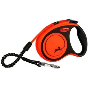 Comparateur de prix : Flexi Flexi - Leash Xtreme S Tape 5m Black/Orange Max 20kg - (600.8400)