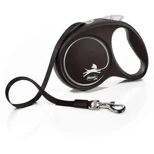 Comparateur de prix : Laisse flexi Black Design noir, 5 m pour chien - taille M : jusqu'à 25 kg