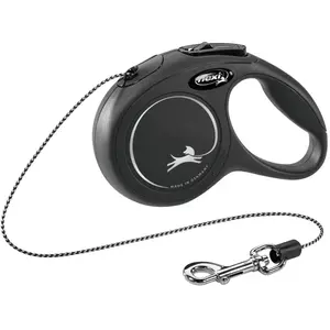 Comparateur de prix : Laisse à enrouleur cordon FLEXI New Classic taille XS noir Flexi