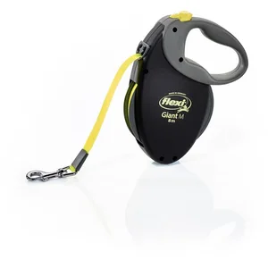 Comparateur de prix : Laisse sangle TRIXIE flexi GIANT - Taille M - 8m - Noir et jaune fluo