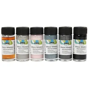 Comparateur de prix : KREUL Magic Marble couleurs pastel 6x20 ml