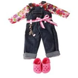 Gotz Salopette jean sabots roses poupée 45-50cm pas cher