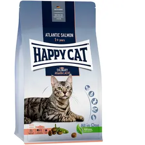 300g Happy Cat Culinary Adult saumon de l'Atlantique - Croquettes pour chat pas cher