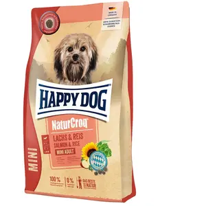 Comparateur de prix : Happy Dog NaturCroq Mini Adult saumon, riz pour chien - 4 kg