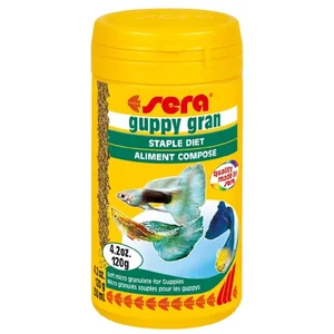 120 g nourriture végétale pour poissons sera Guppy Gran Nature pas cher