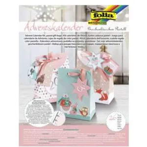 Comparateur de prix : Calendrier de l'Avent - FOLIA - Boîte cadeau pastel - 26 pièces