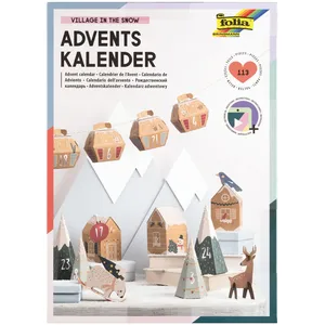 Comparateur de prix : folia 9388 Calendrier de l'Avent Kit de bricolage VILLAGE IN THE SNO...