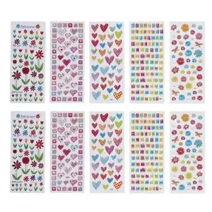 GLOREX FOLIA Planche de Stickers Epoxy Lettres pas cher
