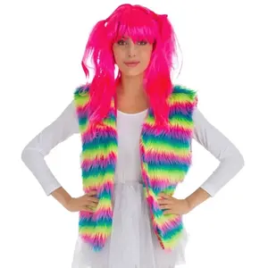 Non communiqué gilet peluche arc-en-ciel adulte - chaks 35 295312
