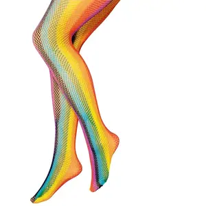 Comparateur de prix : Collants Résille arc-en-ciel, adulte S/M (36/40)