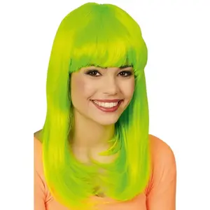 Comparateur de prix : Perruque Josie cheveux longs lisses, fluo Vert