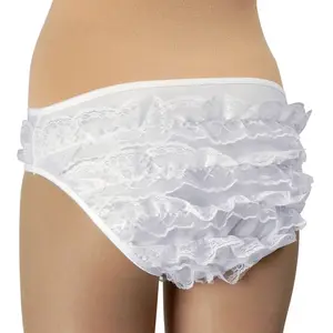 Comparateur de prix : Culotte Ruche blanche, enfant 116-128 cm